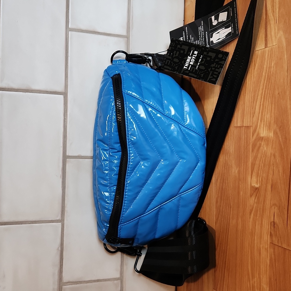 Think Roylin Little Runaway Crossbody Hamptons Blue Patent